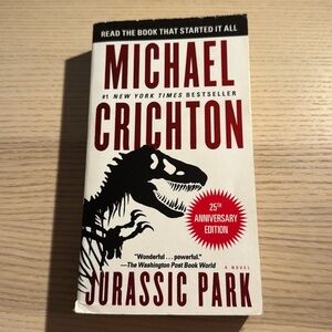 Michael Crichton’s “Jurassic Park” (25th anniversary edition paperback)